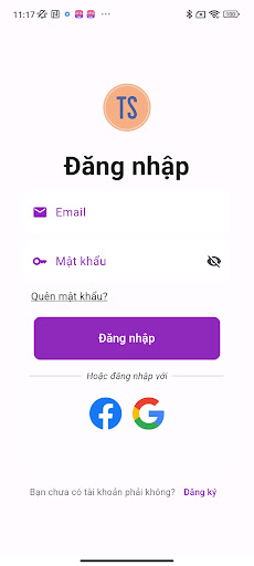 Android application Tìm Sân screenshort