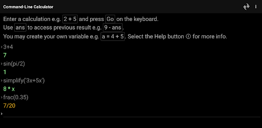 Command-Line Calculator