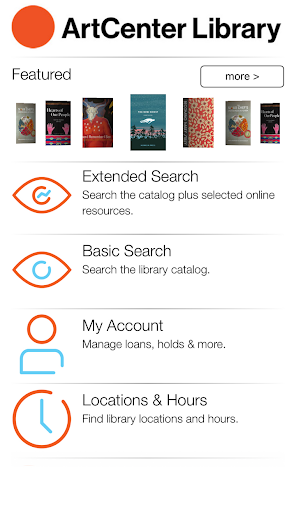 Android application ArtCenter Library Mobile screenshort
