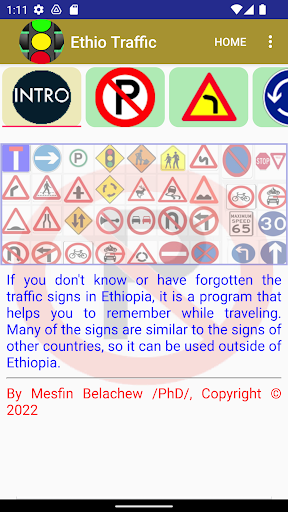 Ethiopian Traffic Symbols