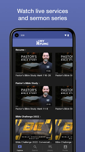 MyFUMC Screen 2