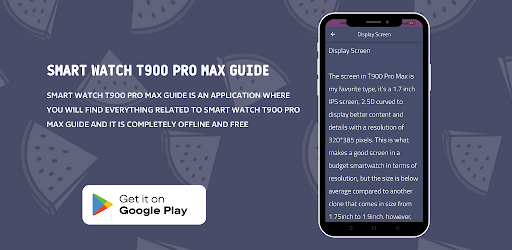 Smart Watch T900 Pro Max Guide