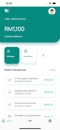 Android application RollingPay | Duit On-Demand screenshort
