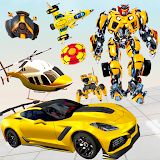 Flying Helicopter Robot Car Transform icon