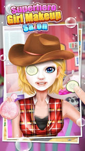 Captura de Pantalla 1 Superhero Girl Makeup Wala Sal android