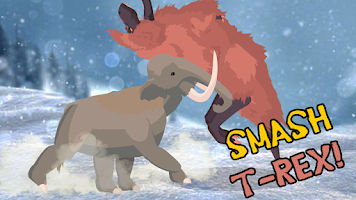 screenshot of T-Rex Fights Mammoth