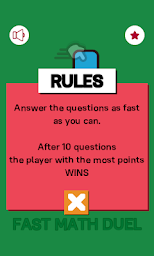 Fast Math Duel ( Free 2 Players Game )