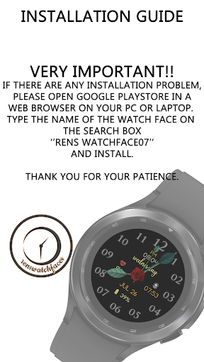 Android application rens watchface07 screenshort