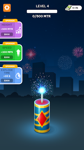 Android application Diwali Rocket Up: Fireworks screenshort