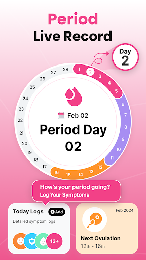 Screenshot of Period Tracker Ovulation Cycle