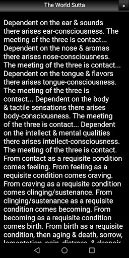 The World Sutta - Buddhism Screen 3