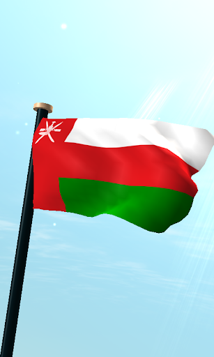 Android application Oman Flag 3D Live Wallpaper screenshort
