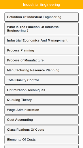 Industrial Engineering Skills