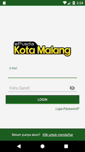 Android application ePusda Kota Malang screenshort