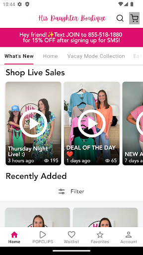 Android application His Daughter Boutique screenshort