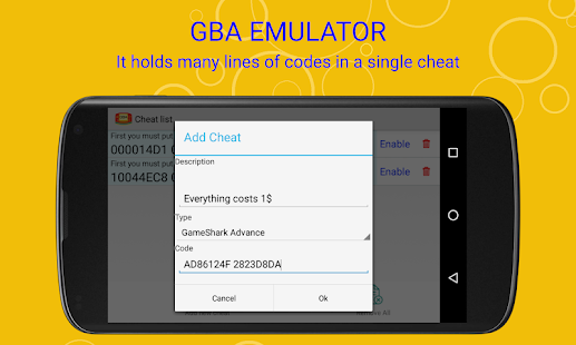 VinaBoy Advance - GBA Emulator Screenshot