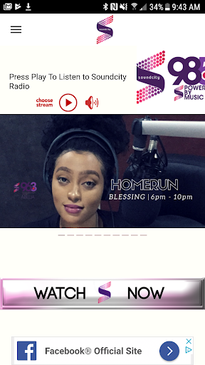 Soundcity TV and Radio App Screen 3