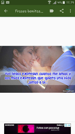 Imágenes de Besos con Frases Románticas