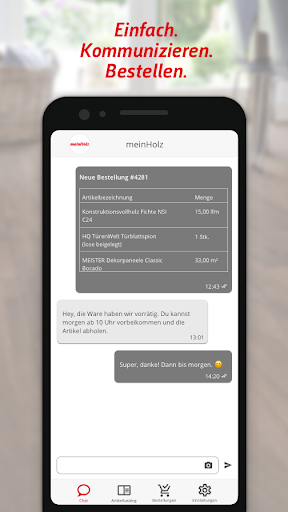 Android application meinHolz screenshort