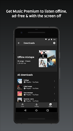 Screenshot YouTube Music