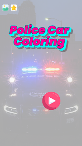 Livro colorir carro polícia