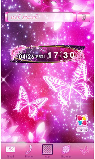 Android application Wallpaper Cosmic Butterflies screenshort