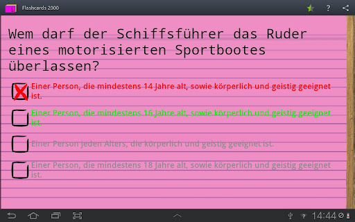 Lernkarten SBF Binnen - 2013