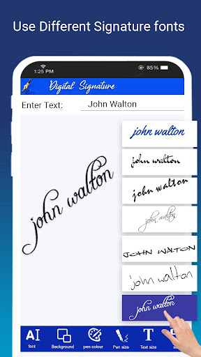 Digital signature Maker Screen 3