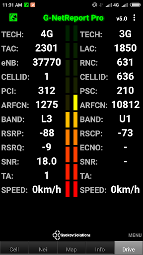 Screenshot of G-NetReport Pro