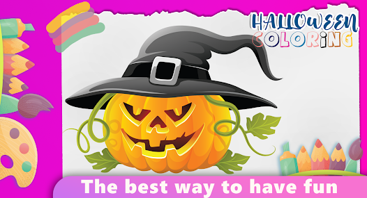 Halloween coloring game 1.0 APK + Mod (Free purchase) for Android