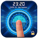 Fingerprint Lock Screen with Clock Dashboard icon
