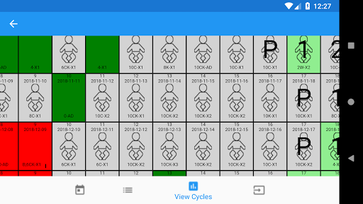 Android application NFP Charting screenshort