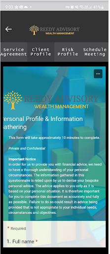 Android application Reedy Advisory screenshort