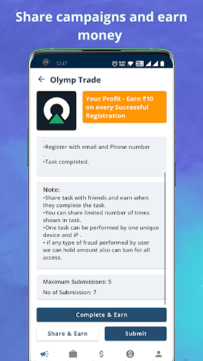 TaskOx: Earn Money, Rewards Screen 2
