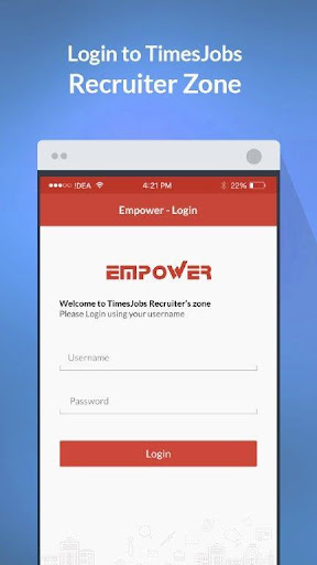 Android application TimesJobs Empower screenshort