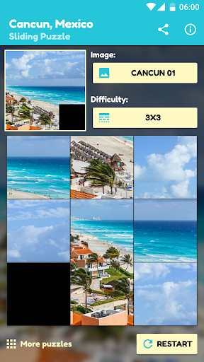 Android application Cancun Sliding Puzzle screenshort