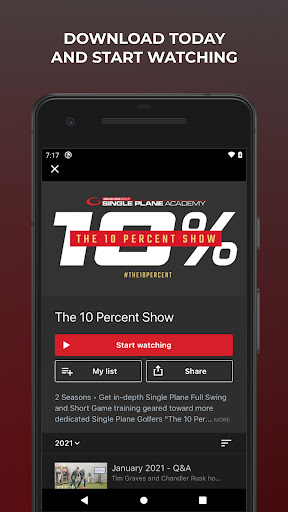 Screenshot of Graves Golf On-Demand