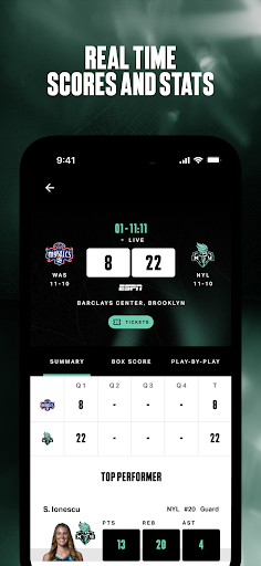 Screenshot of New York Liberty