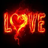 3D cool love icon