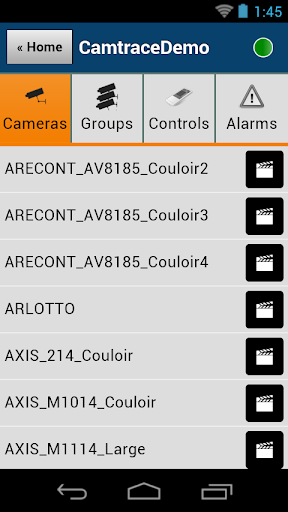 Android application Camtrace Mobile screenshort