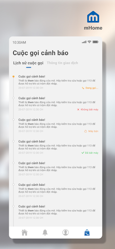 Android application mHome Security screenshort