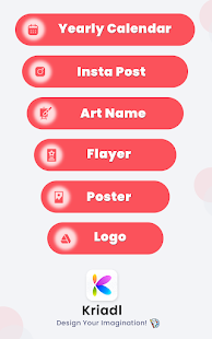 Kriadl: Flyer & Logo, Design Screenshot