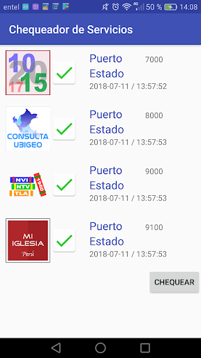Chequeador de Servicios Screen 3