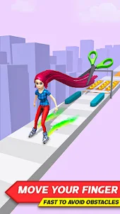 Sky Skate Long Hair Race 3D