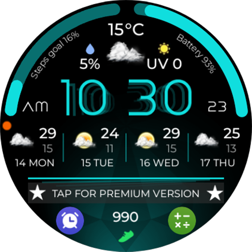 Plasma Flow Lite Watch Face Download on Windows