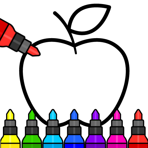Kids Drawing & Coloring Games 1 Icon