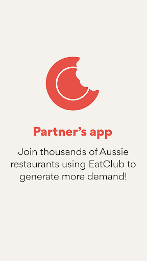 Android application Partners at EatClub screenshort