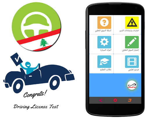 Android application Lebanese Driving License Test screenshort