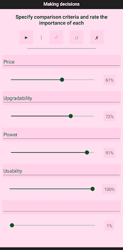Make decision – exact answers Screen 2