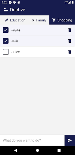 Ductive - Todo List App Screen 2